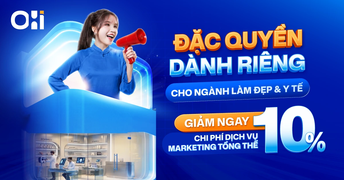 Giảm 10% Marketing, tặng ngay 3 tháng phần mềm quản lý miễn phí - Chỉ dành riêng cho doanh nghiệp kinh doanh Spa, Nha khoa và Y tế